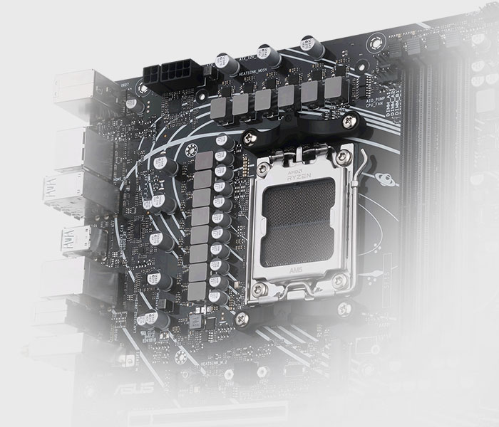 The PRIME B650-PLUS WIFI-CSM motherboard features ProCool Connectors. 